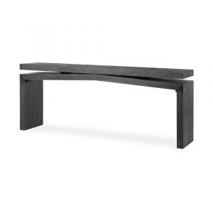 Four Hands - Matthes Large Console Table - Aged Black Pine - 243556-003