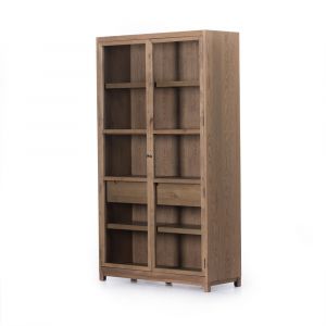 Four Hands - Millie Cabinet - Drifted Oak Solid - 100599-002