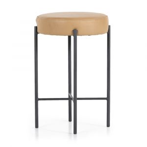 Four Hands - Nocona Stool - Natural Leather - Counter - 226810-017