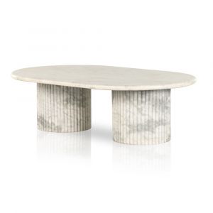 Four Hands - Oranda Coffee Table - Polished White Marble w/ Sealant - 233876-001