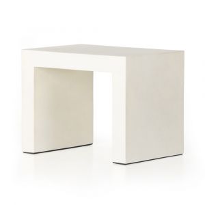 Four Hands - Parish Outdoor End Table - White Concrete - 104574-005