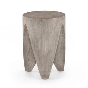Four Hands - Petros Outdoor End Table - Weathered Grey - 224744-002