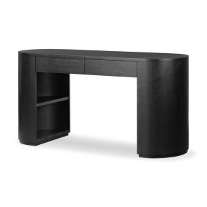 Four Hands - Pilar Desk - Brushed Ebony Oak Veneer - 105068-003