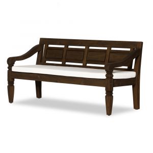 Four Hands - Providence - Foles Outdoor Bench W/ Cushion-Brown/Crm - 235969-001