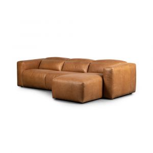 Four Hands - Radley Power Recliner 3-Piece Sectional W/ Right Chaise - Sonoma Butterscotch - 238969-002