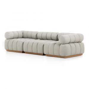 Four Hands - Roma Outdoor 3-Piece Sectional - Faye Ash - 230025-001