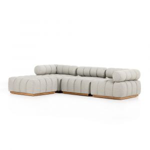 Four Hands - Roma Outdoor 3-Piece Sectional W/ Left Chaise - Faye Ash - 230026-001