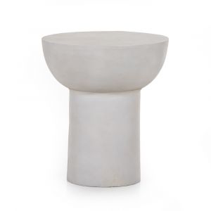 Four Hands - Searcy End Table - Textured Matte White - 226686-003