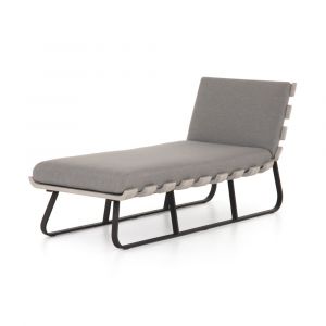 Four Hands - Dimitri Outdoor Chaise - Charcoal - JSOL-044A
