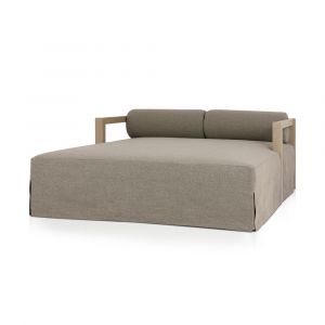 Four Hands - Solano - Laskin Outdoor Daybed-Washed Brown-Fsc - 235158-004