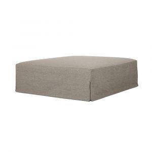 Four Hands - Solano - Laskin Outdoor Ottoman-Washed Brown-Fsc - 235157-004