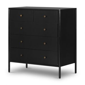 Four Hands - Soto 5 Drawer Dresser - Black - 228013-001
