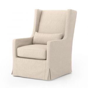 Four Hands - Swivel Wing Chair - Jette Linen - 106152-007