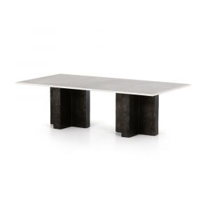 Four Hands - Terrell Coffee Table - Polished White Marble - 226616-001