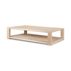 Four Hands - Thomas Coffee Table - Bleached Oak Solid - 234301-006