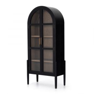 Four Hands - Tolle Cabinet - Drifted Matte Black - 225878-001