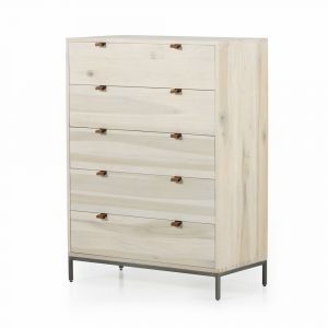 Four Hands - Trey 5 Drawer Dresser - Dove Poplar - 108604-003