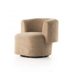 Four Hands - Tybalt Swivel Chair - Sheepskin Camel - 231367-001