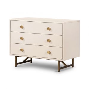 Four Hands - Van Rectangular Nightstand - Matte Alabaster - 233879-001