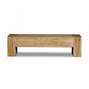 Four Hands - Wesson - Abaso Accent Bench - Rustic Wormwood Oak - 239396-001