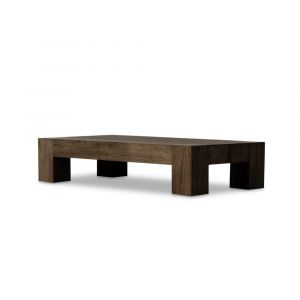 Four Hands - Wesson - Abaso Rectangular Coffee Table-Ebn Rstic - 238571-002