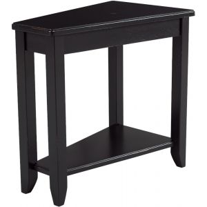 Hammary - Chairsides Wedge Black Chairside Table - 200-T00219-22