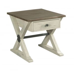 Hammary - Reclamation Place Trestle Drawer End Table - 523-915W