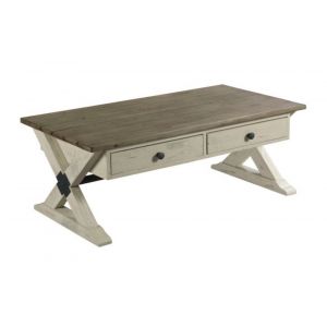 Hammary - Reclamation Place Trestle Rectangular Cocktail Table - 523-910W
