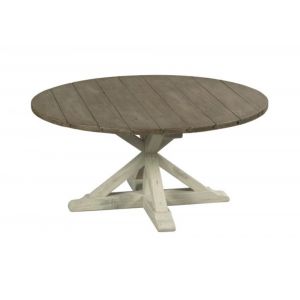 Hammary - Reclamation Place Trestle Round Cocktail Table - 523-911W