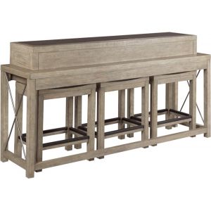 Hammary - West End Bar Console With Three Stools - 042-587
