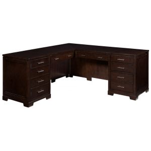 Hekman Furniture - Mocha - Executive L-shape Desk - 79187