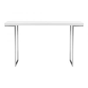 Henry & Mason - Cloud Console Table in White Lacquer - CLO-849-WHI-CNST - CLOSEOUT