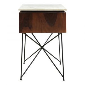 Henry & Mason - Domino Nightstand with Marble Top - DOM-849-MUL-NS