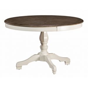 Hillsdale - Bayberry / Embassy Round Dining Table - White - 5753DTB