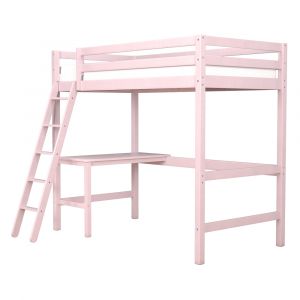 Hillsdale Kids - Caspian Twin Loft Bed, Soft Pink - 2658-320MY