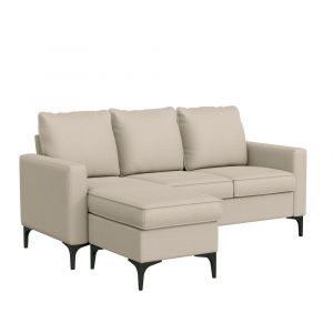 Hillsdale Furniture - Alamay Upholstered Reversable Sectional Chaise, Oatmeal - 9052SEC