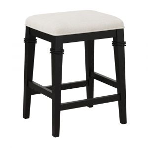 Hillsdale Furniture - Arabella Wood Backless Counter Height Stool, Black Wire Brush - 4745-828