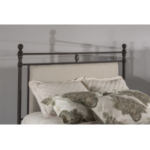 Hillsdale Furniture - Ashley King Upholstered Panel Headboard with Frame, Linen Stone - 2137HKR