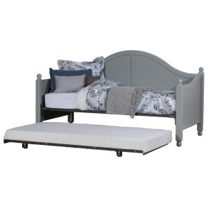 Hillsdale Furniture - Augusta Wood Daybed with Roll Out Trundle, Gray - 2545DBLHTR