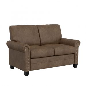 Hillsdale Furniture - Barroway Upholstered Loveseat, Antique Brown - 9028-907