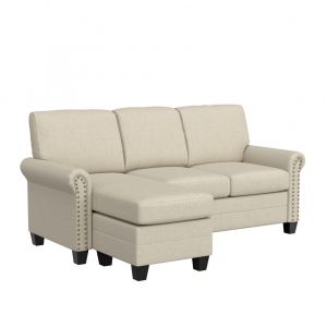 Hillsdale Furniture - Barroway Upholstered Reversible Chaise Sectional, Beige - 9029CHSEC