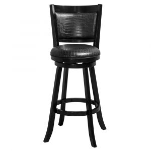 Hillsdale Furniture - Brannon Wood Bar Height Swivel Stool, Black - 5936-830