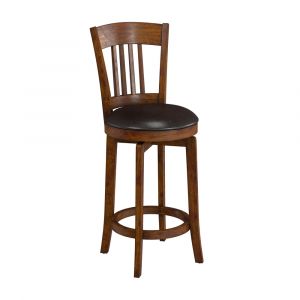 Hillsdale Furniture - Canton Wood Counter Height Swivel Stool, Brown - 4166-829