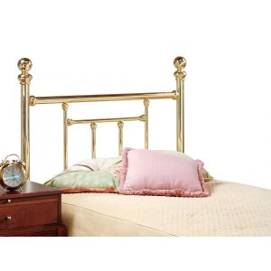 Hillsdale Furniture - Chelsea Metal Twin Headboard with Frame, Classic Brass - 1035HTWR