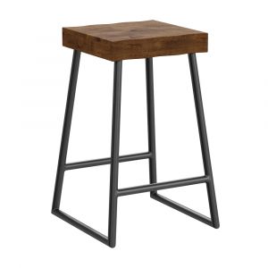 Hillsdale Furniture - Emerson Wood Backless Counter Height Stool, Natural Sheesham - 5674-826