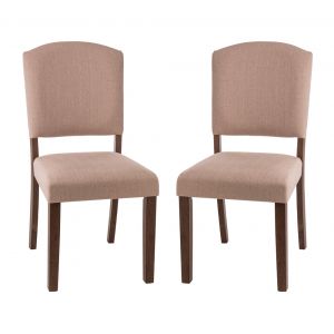 Hillsdale Furniture - Emerson Wood Parson Dining Chair, Set of 2, Oyster Beige - 5674-802