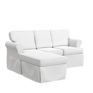 Hillsdale Furniture - Faywood Upholstered Reversible Chaise Sectional, Snow White - 9031CHSEC