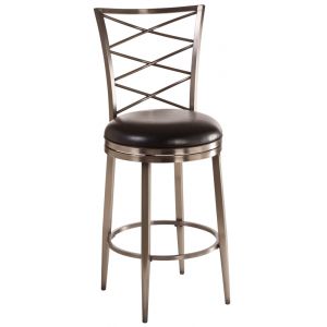 Hillsdale Furniture - Harlow Metal Counter Height Swivel Stool, Antique Pewter - 5333-826