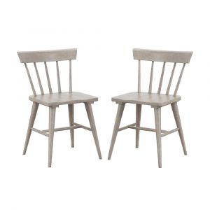 Hillsdale Furniture - Mayson Wood Spindle Back Dining Chair, Set of 2, Gray - 4552-803