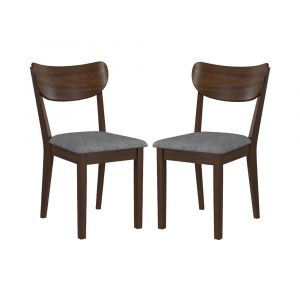 Hillsdale Furniture - San Marino Side Dining Chair with Wood Back, Set of 2, Chestnut - 4702-802